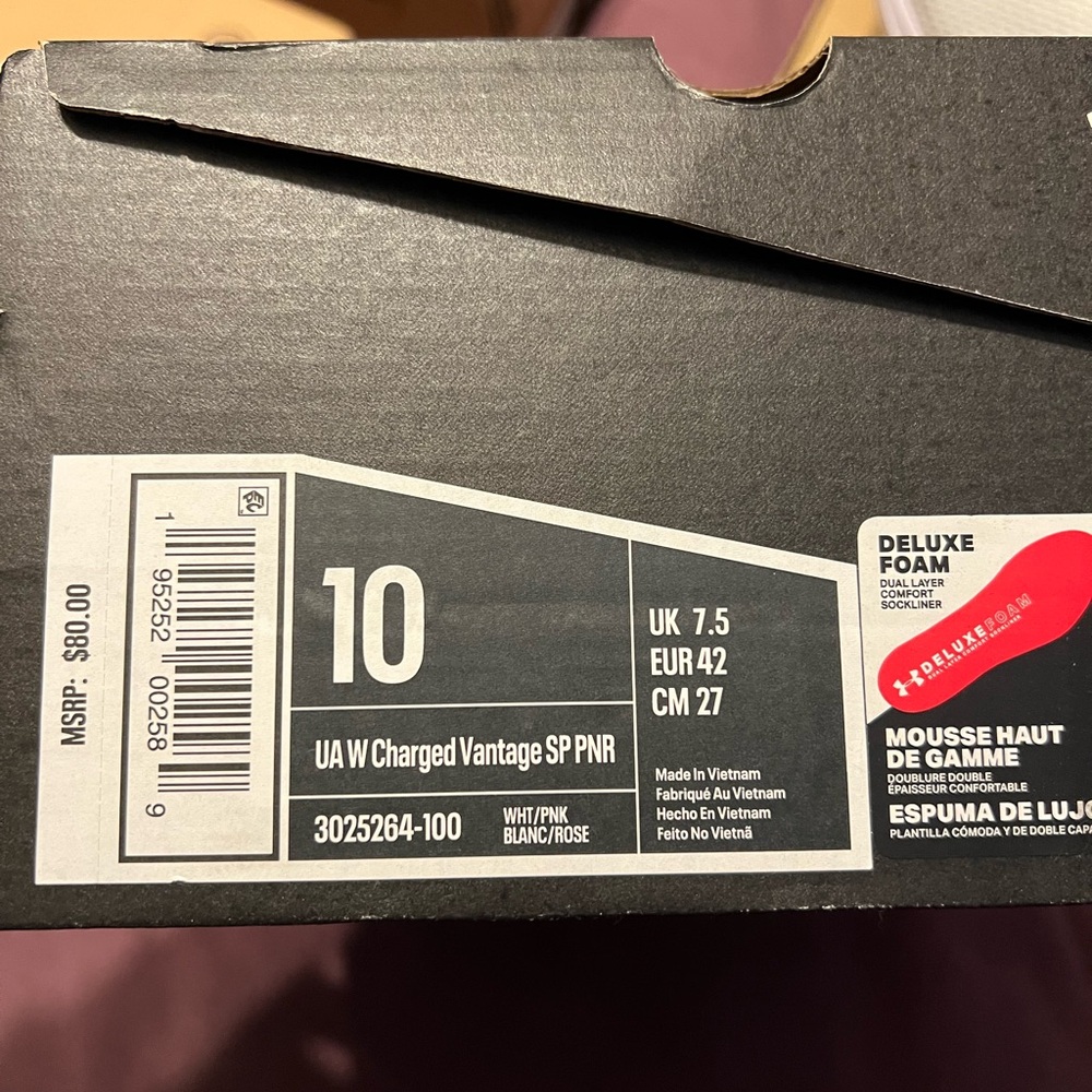 Under Armour Blue and White Sneakers - Picture 4 of 5